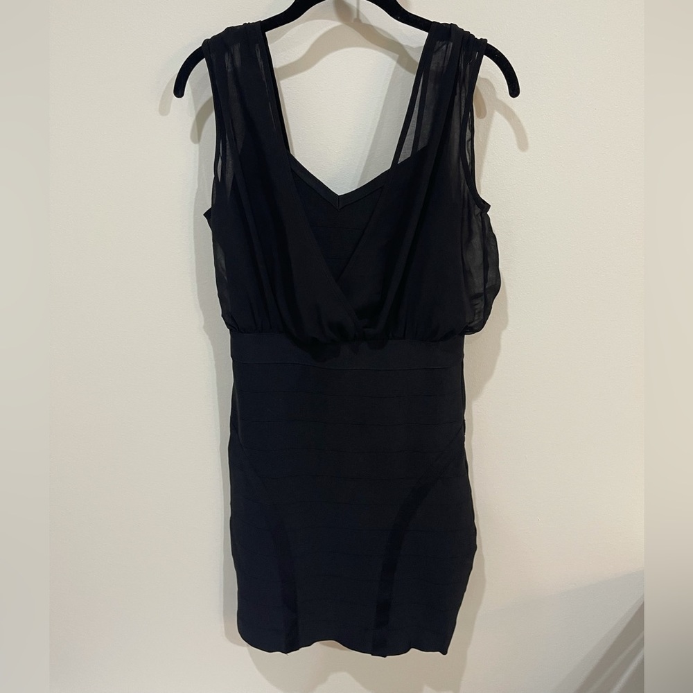 Black Mini Dress - BeBe